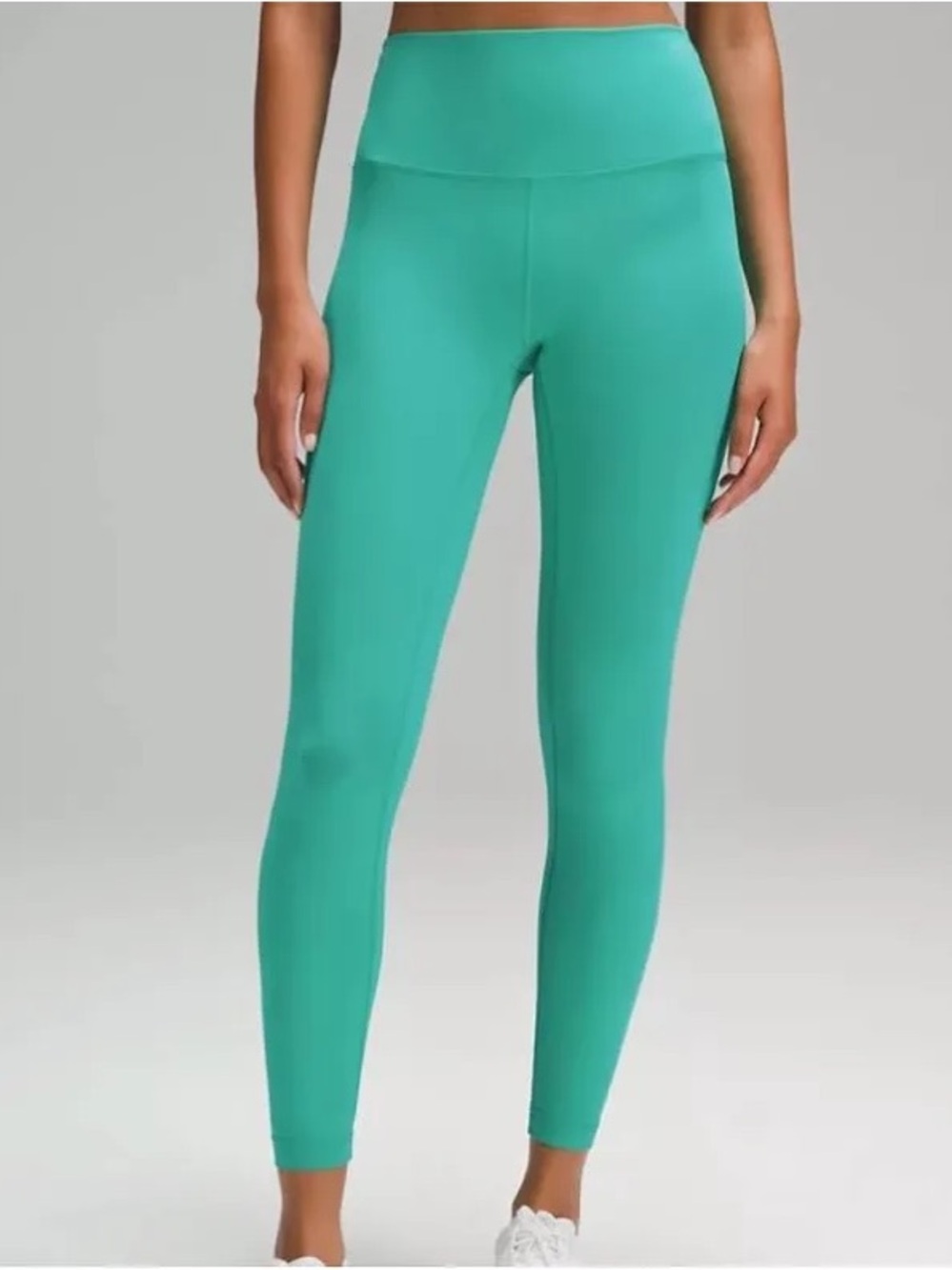 lululemon athletica Kelley Green Wunder Train High Rise Tight with Pocket 25”